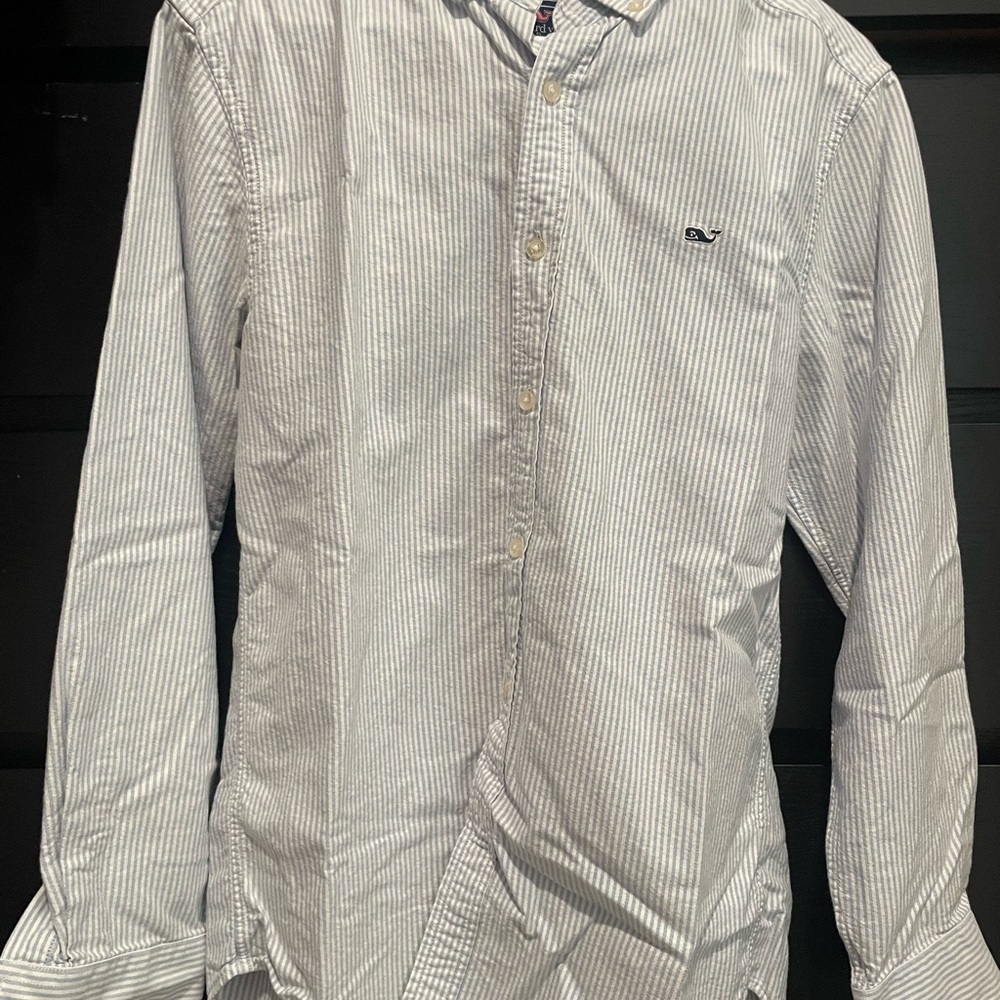 Vineyard Vines White Casual Button Down Shirt